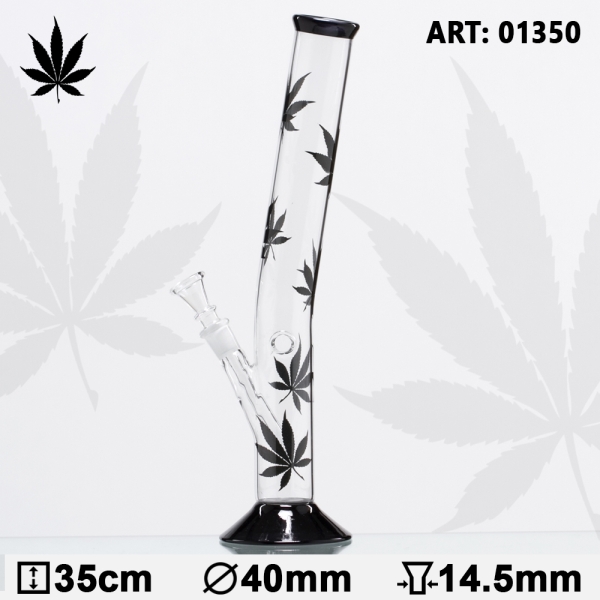 Glas Bong Multi Leaf Hangover ca. 35 cm